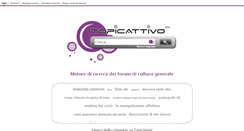 Desktop Screenshot of culture.topicattivo.org