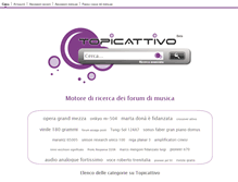 Tablet Screenshot of music.topicattivo.org